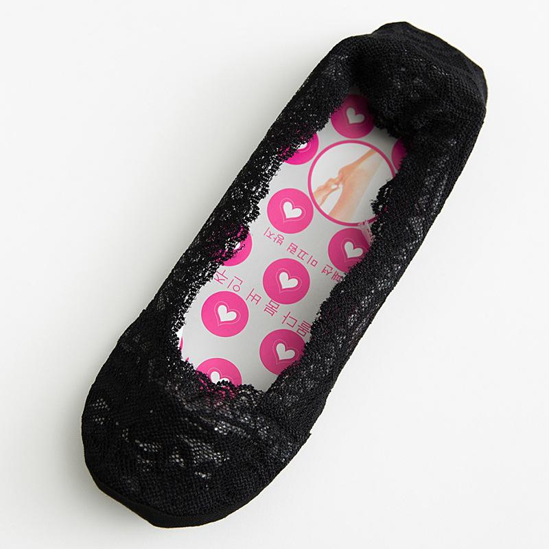 Lace Boat Socks, Women, Cotton Sole Without Falling Off Heel, Socks, Women's Summer Thin Style, Shallow Invisible Socks