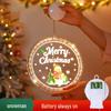 Battery-Operated LED Christmas Luminous Letter String Lights with Suction Cups