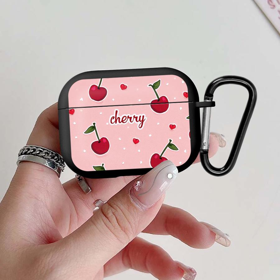 Fresh Cherry Heart Decor Case For Airpods Pro3 2 Pro2 4 Pro 1 3 Earphone Cases Cover Airpods Pro