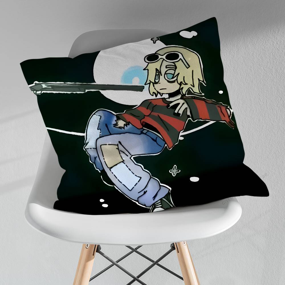 NNirvanaS Cool Pillow Over Living Room Sofa Cushion Cover Home Decoration Bedroom Room Bed Pillow Cover