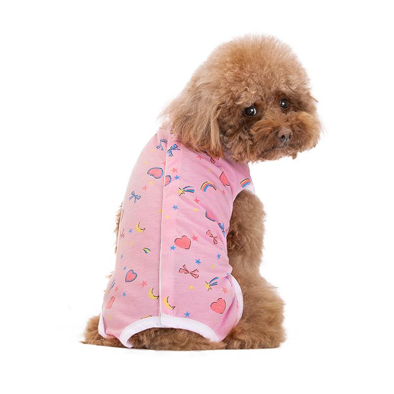 

Весенне-летняя майка с тонким животом для домашних животных для предотвращения простуды, живот для домашних животных, Тедди Бишон, одежда для хирургической стерилизации и отлучения собак от груди XS