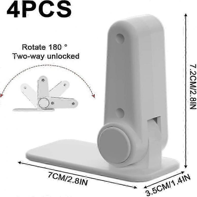 4 Pcs Door Lever Lock For Childproof & Petproof Child Security Door And Handle Security Lock