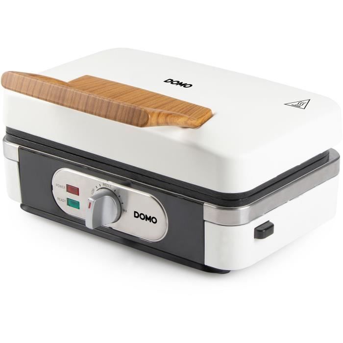 3-in-1-Gerät - DOMO - DO9277C - Sandwichmaker - Waffelmaker - Grill - 1100 W - Weiß