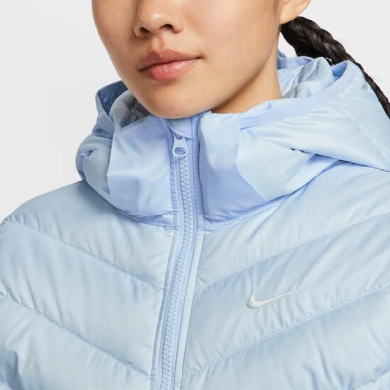 Nike Therma-Fit FW25 Sportswear Windpuffer Windrunner Duck Down Quilted Solid Color Warm Long Sleeve Down Jacket Women Outerwear HV5106-441