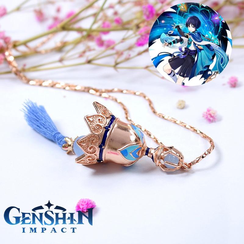 Lovebuff Genshin Impact Wanderer Bell Necklace Alloy Copper Pendant