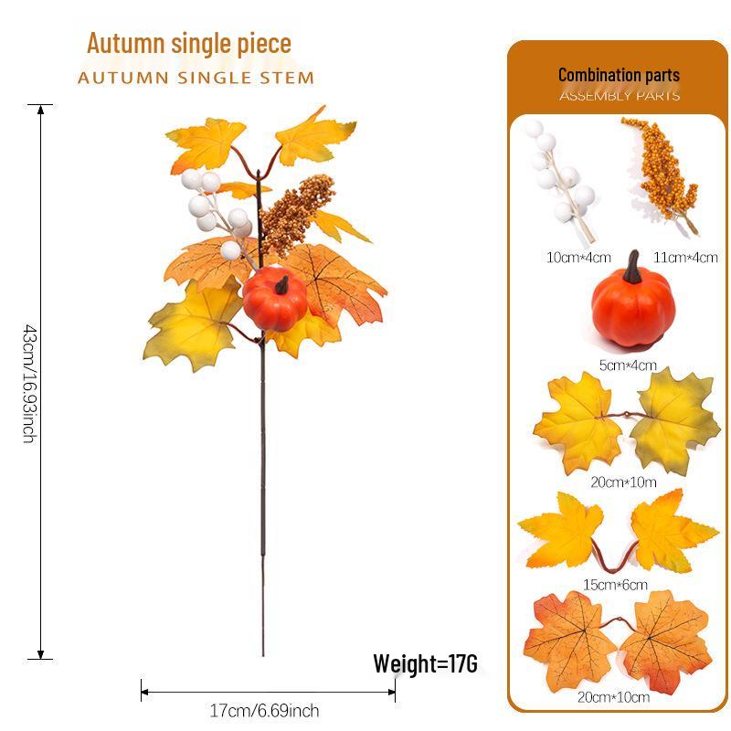 Exclusive Thanksgiving Pumpkin Berry Maple Leaf Bouquet