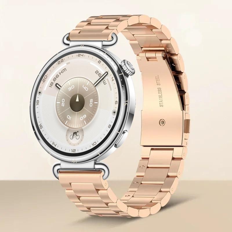 18mm Stainless Steel Strap For Huawei Watch GT6-5-4 41mm Metal Women High-end Band For Huawei Watch 5/GT5Pro 42mm Xiaomi S4 41mm