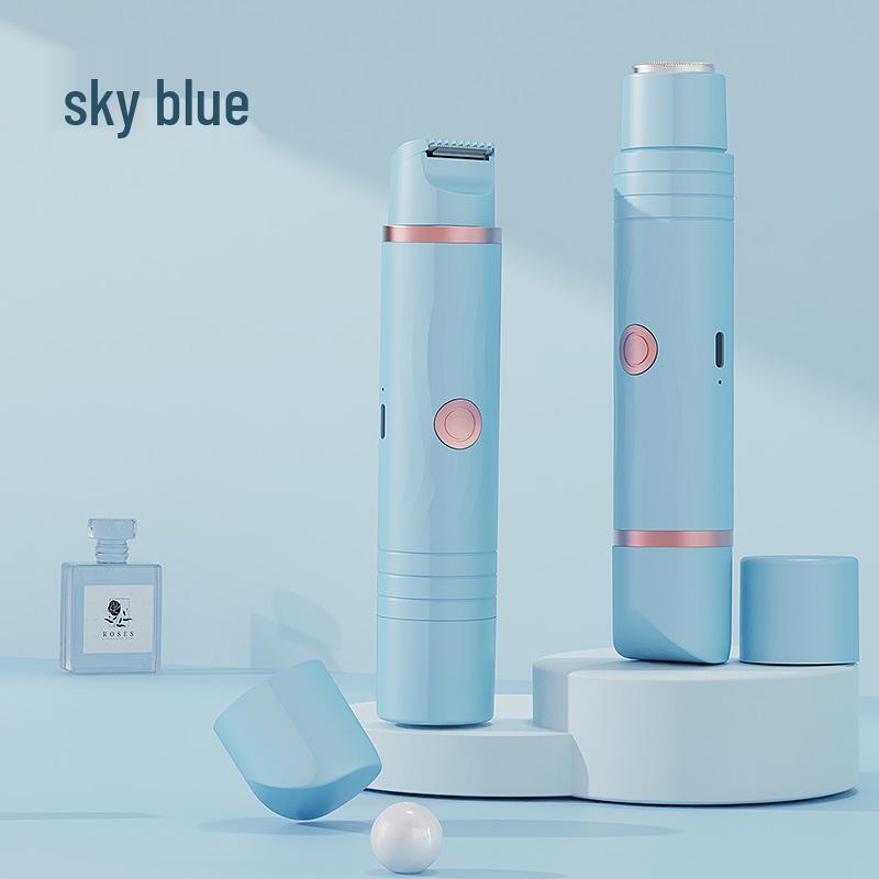 Dual-Head Women's Electric Epilator & Pubic Hair Trimmer