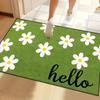 Small Daisy Entry Door Mat Ins Wind Entrance Non Slip Water Absorbent Easy To Clean Floor Mat Lovely Fresh Home Decor