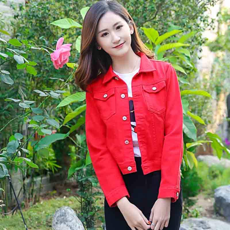 Fashion Slim Women Denim Jacket Female Loose Cowboy Coat 2019 Autumn Cool Pockets Girl Jean Outwear