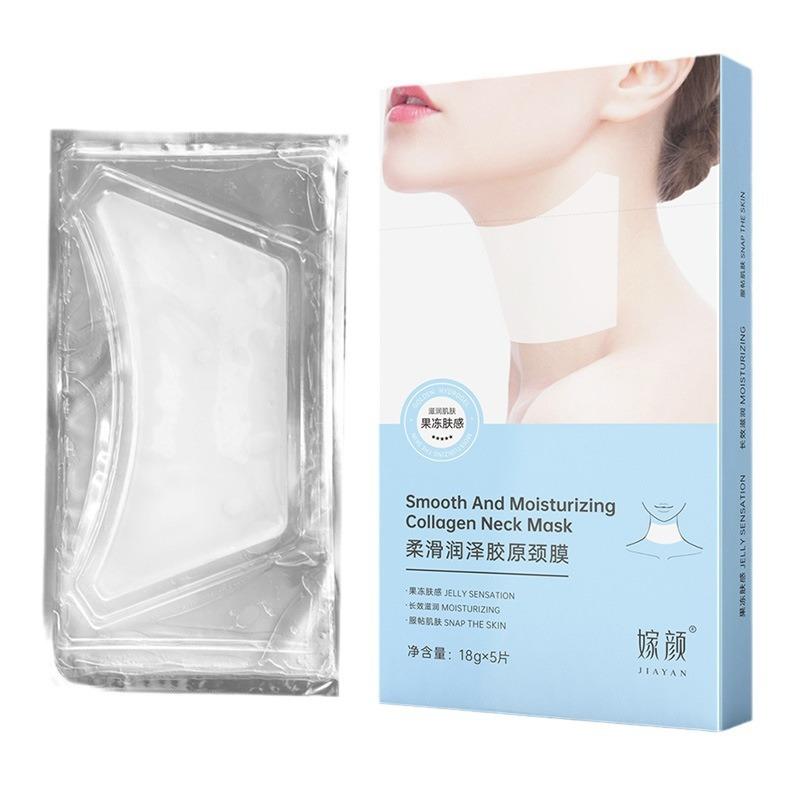 

Married Yan Smooth Moisturizing Collagen Neck Film 5 шт./коробка женский желеобразный кристаллический растворимый шейный пластырь