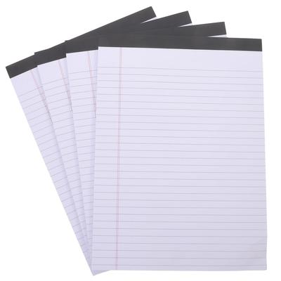 STOBOK Legal Pad A4 White Lined Notebook Report Pad Work Notebook Paper Pages Task Management Meeting Minutes Idea Generation Business 4-Pack - - - -