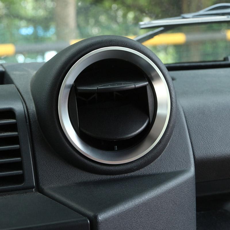 For Land Rover Defender 90 110 130 2004-18 interior moulding Center Console Air Vent Outlet Cover Ring Stickers Car Accessories YJ9