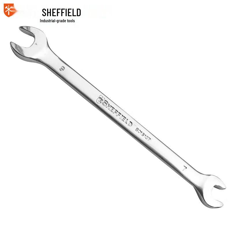 SHEFFIELD Metric Polished Double Open-End Wrench 7X9mm