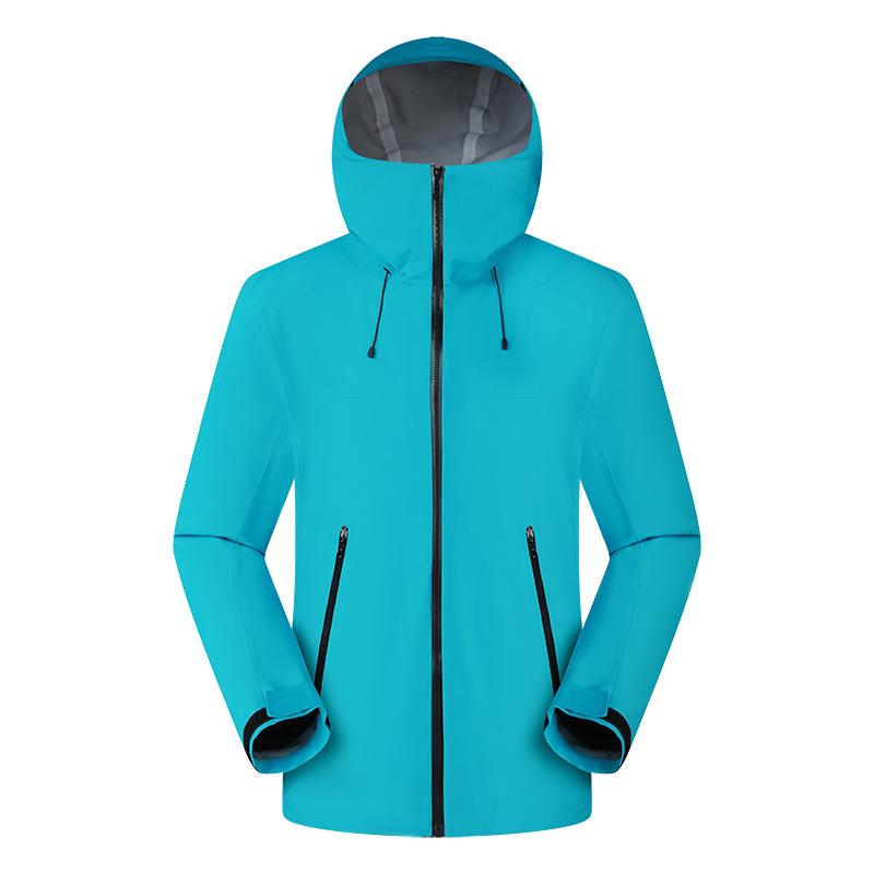 Outdoor Windproof Waterproof Color Block Hiking Jacket 2025: Breathable, Thin, Couple Style, Stormproof Shell.