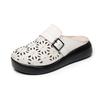 Fashion GKTINOO Roman Summer Mule Shoes Women Genuine Cow Leather Soft Sole Buckle Strap Female Sandal Slippers Handmade