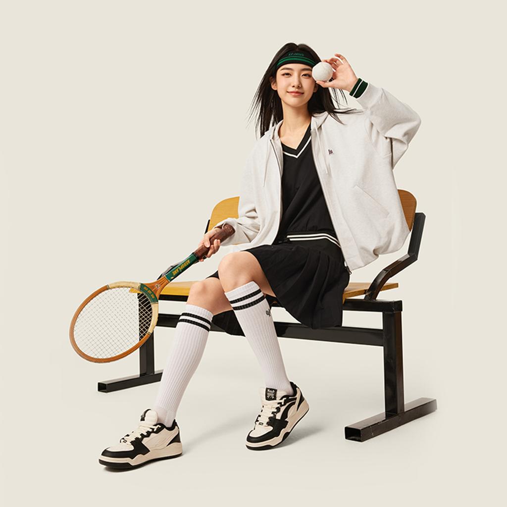 Li Ning Sports Lifestyle Series Loose Fit Hooded Logo Sweatshirt Women sweatshirt AWDVC22-3