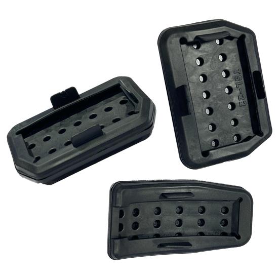 Foot Pedal Pad Replacement Non-Slip Accelerator Brake Foot Rest Pedal Extender Easy To Install Auto Aluminum Pedal Covers Accessories