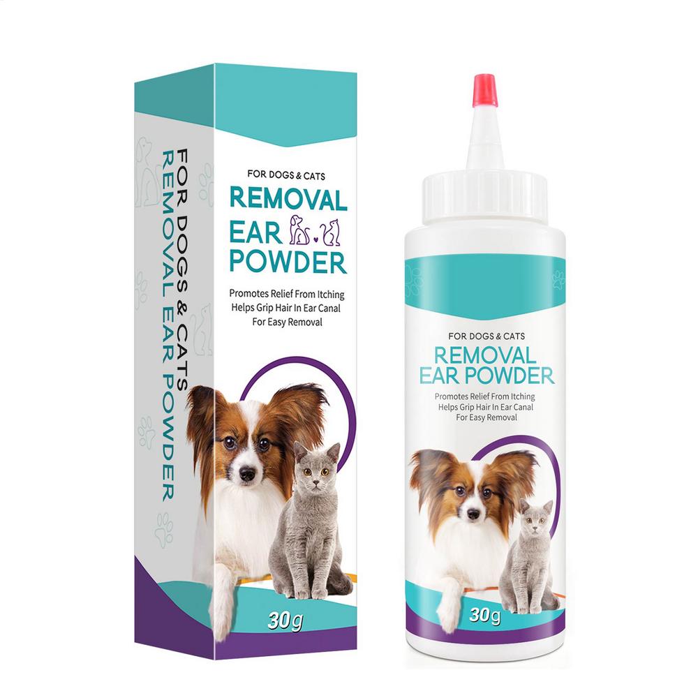 

30G Pet Ear Powder Safe Efficient Healthy Ear Wash Powder Odor Removal Pet Accessories Ear Cleaner for Pets Rabbits Dogs