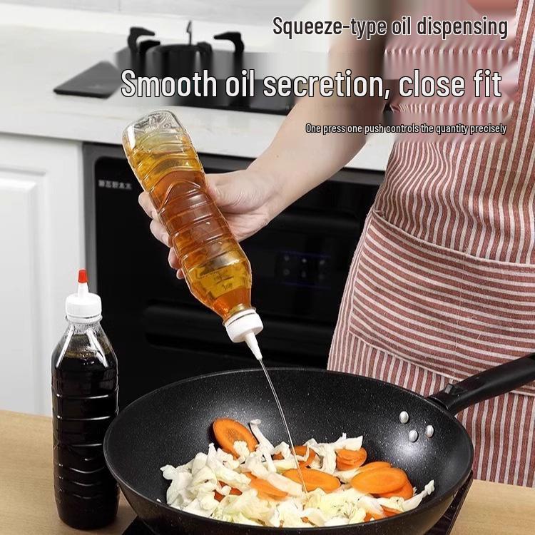 Leak-Proof Mineral Water and Oil Pourer Cap with Pointed Spout - Plastic Jug Replacement