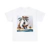 Unisex Adult T Shirt Gorilla Strumming Ukulele Island Paper Art Chill Vibes Tee