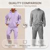 Men's Sweatshirt Jacket and Cargo Jogger Pants Set Color Trendy Casual Outdoor Sports Two-Piece Tracksuit