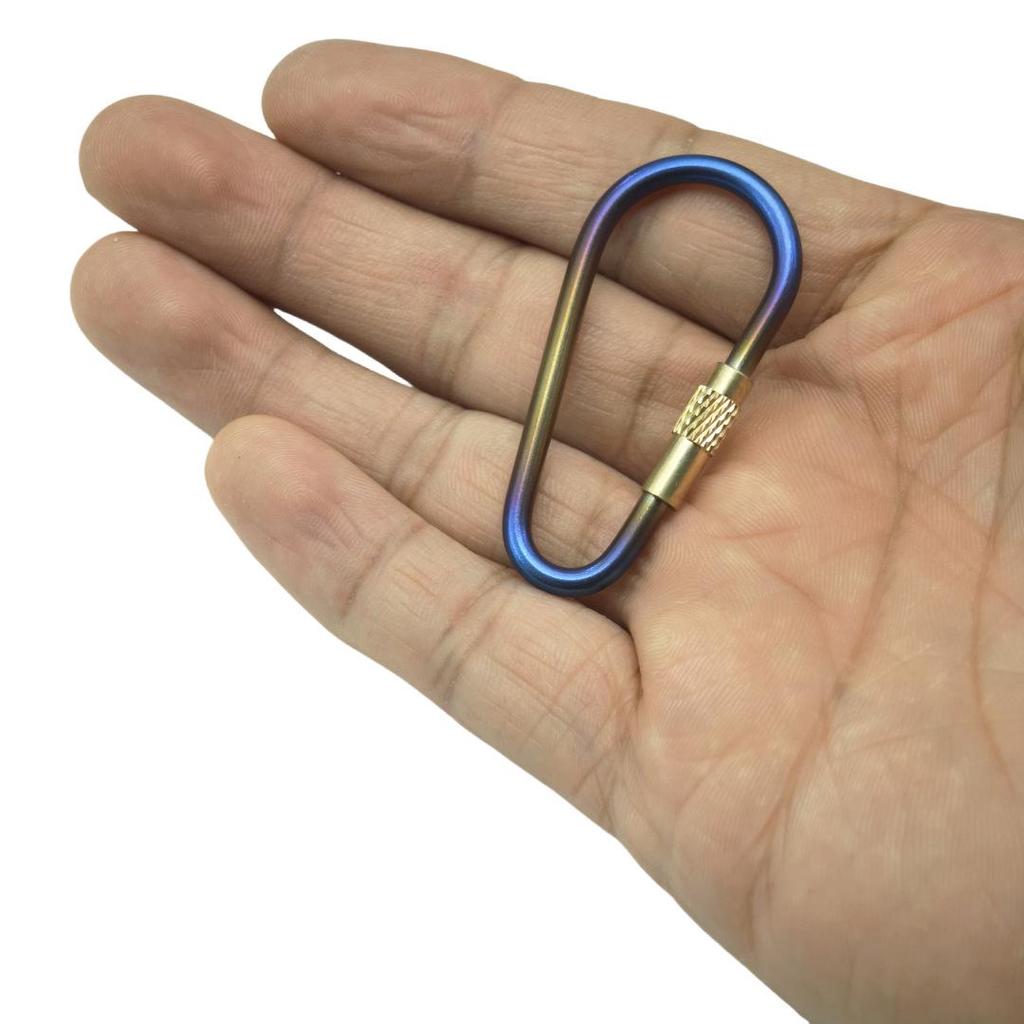 Titanium Legering Karabinier Vergrendelingshaak voor Kamperen en Backpacken