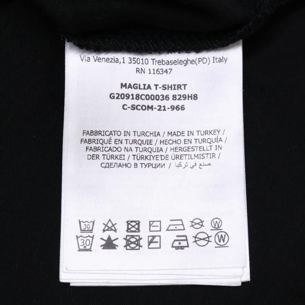 MONCLER Black MAGLIA T-SHIRT Logo Short Sleeve T-Shirt tops XL blackUsed