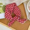 58 cotton and linen square scarf headscarf autumn versatile small floral women's thin small fresh decorative silk scarf