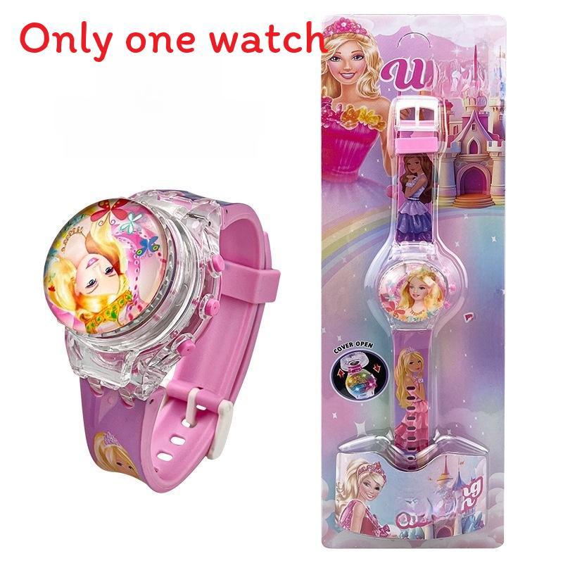Hello Kitty Otočný flip kryt Lehký hudební hodinky Pro děti Interaktivní Decora