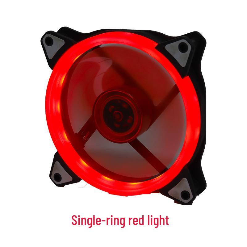 

12 см RGB LED ультра-тихий вентилятор охлаждения корпуса настольного компьютера