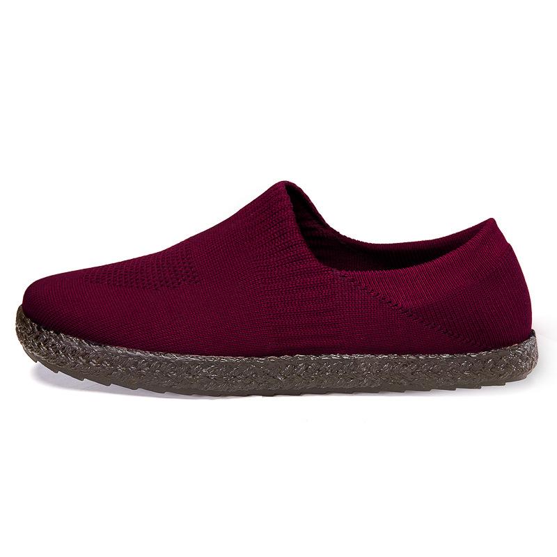 Fashion mother shoes simple casual sandals women's big net breathable comfortable mother shoes elderly shoes sports shoes flying woven shoes