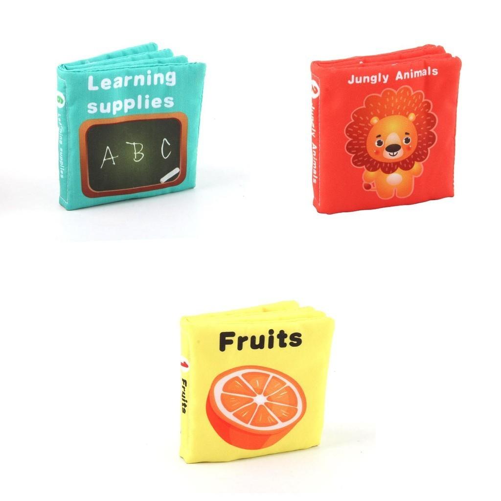 Interactive Baby Cloth Book Early Education Toy Hand Palm Book Stationery Daily Supplies Baby Cloth Book