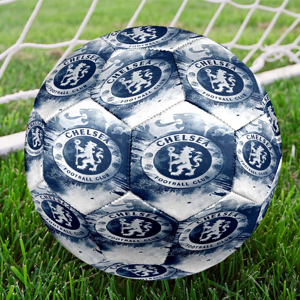 Chelsea F.C Print Size 5 Soccer Ball, Standard Match Football for Sports Game and Team Practice, Ideal Gift for Soccer Fans