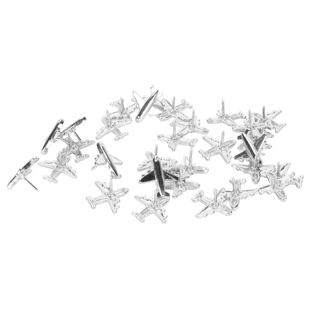 30 stücke Flugzeug Push Pins Niedlichen Metall Dekorative Reißzwecken mit Klarsichtbox für Kork Board Whiteboard P