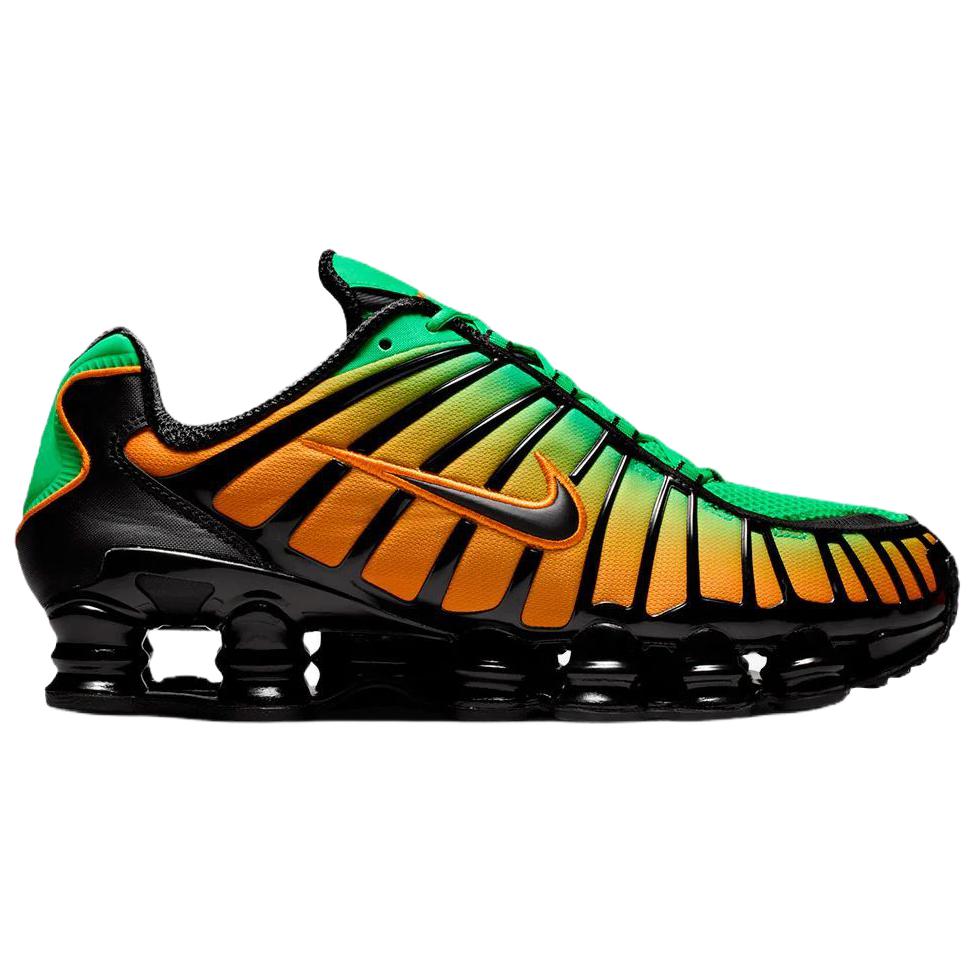 Nike Shox TL Green Shock Bright Céramique Baskets Homme Multicolore Noir AV3595-301