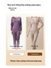 Women's Cashmere Silk Lace Seamless Thermal Set with Chest Pads: Slimming Base Layer for Autumn/Winter