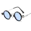 Vintage Small Round Steampunk Sunglasses for Men New Luxury Brand Fashion Punk Sun Glasses for Male Eyewear Shades
