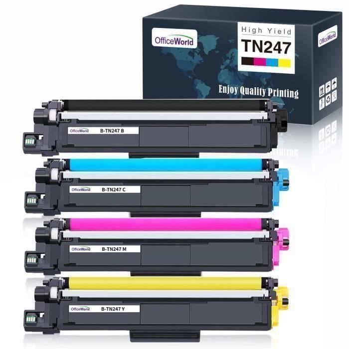 Toner Compatible - Brother - TN247 TN243 - Noir - Multi-couleurs - Laser