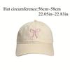 2PCS Adjustable Embroidered Bow Baseball Cap,Sun Protection,Suitable for Various Fitness Activities:Running,Fitness,Cycling Etc