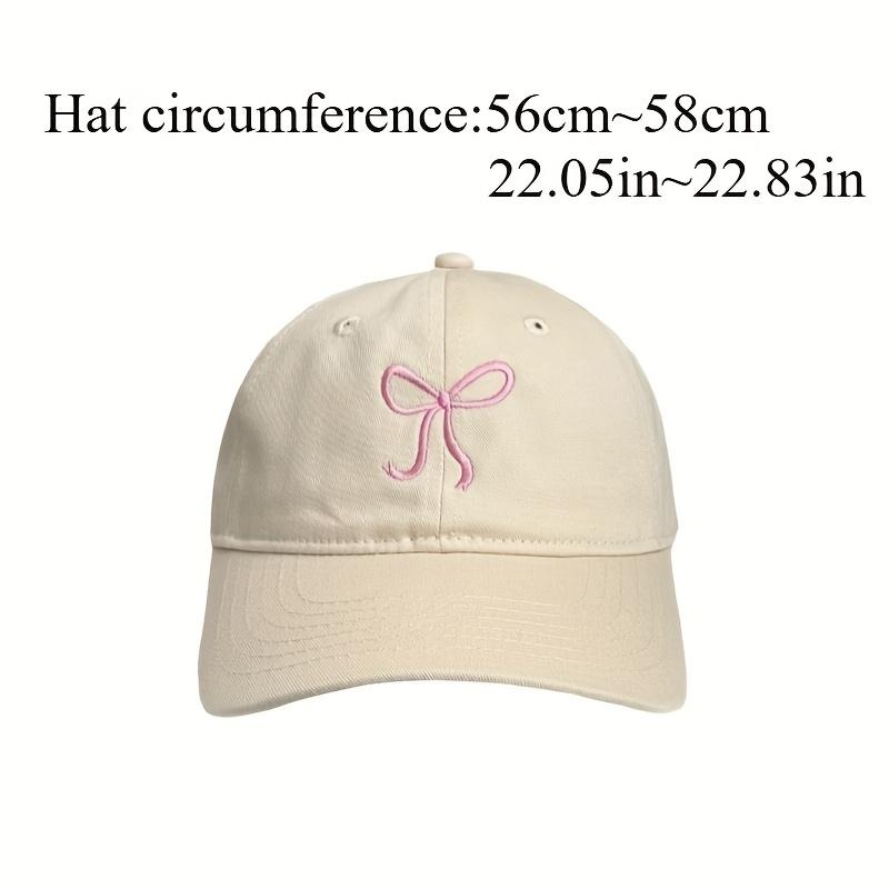 2PCS Adjustable Embroidered Bow Baseball Cap,Sun Protection,Suitable for Various Fitness Activities:Running,Fitness,Cycling Etc