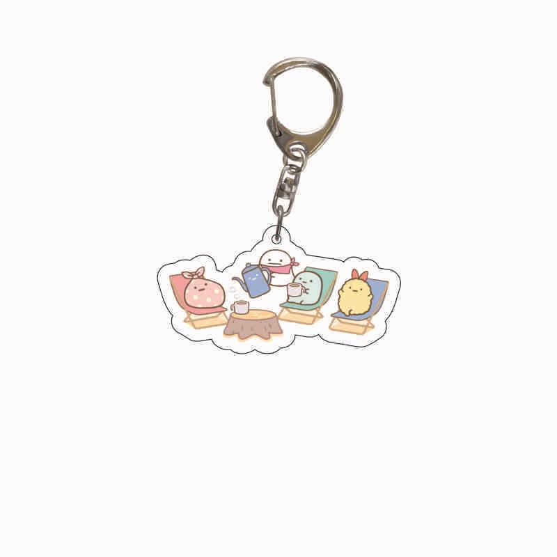 Acrylic Keychain: Japanese San-X Corner Creatures Anime Pendant for Backpack 55mm
