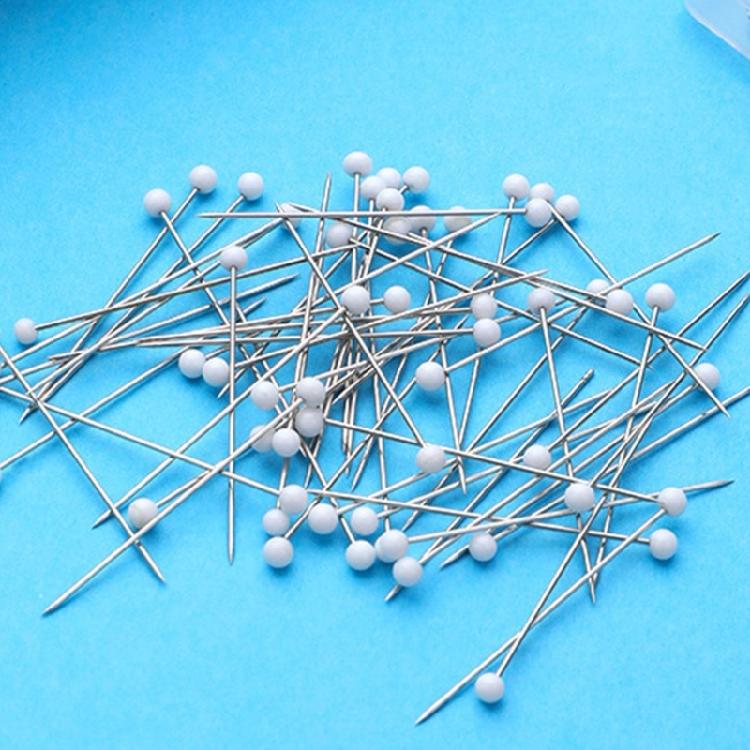 Straight Quilting Pin for Dressmaker Long Straight Pin White Colorful Sewing Pin for Fabric Sewing Dressmaking Project