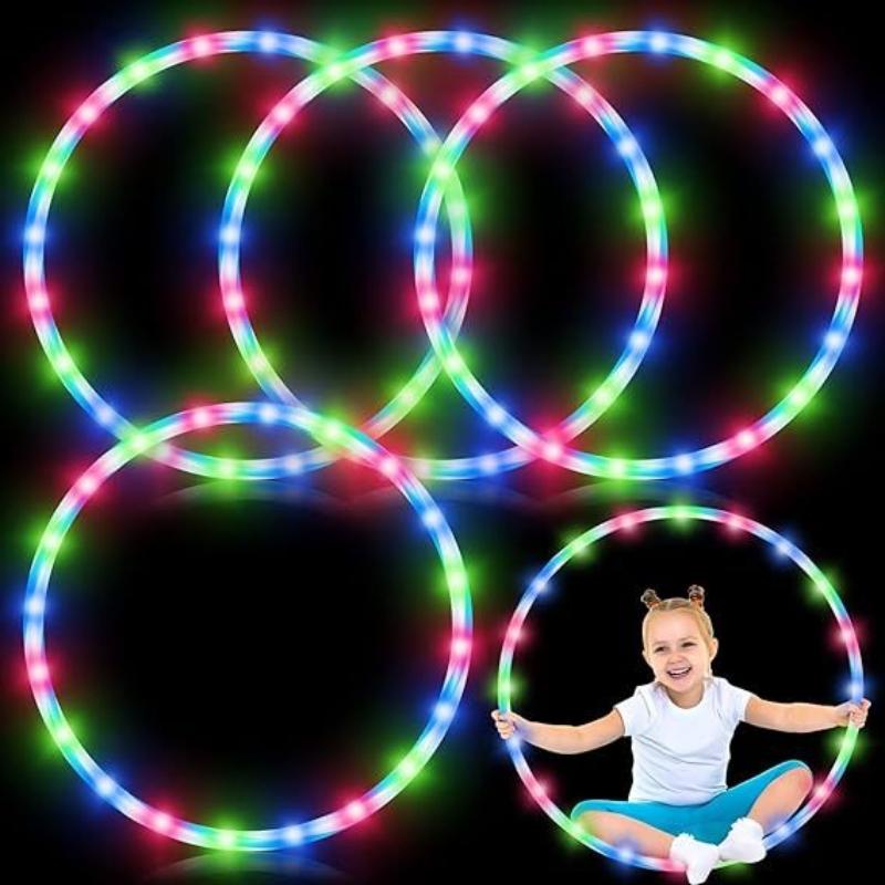 LED Luminous Sports Hoop Diameter Hoop Detachable Fitness Circle Performance Art Abdominal Weight Loss Fitness Equipment
