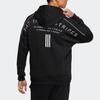 Adidas Solid Color Logo Casual Zip Hoodie Jacket Men Outerwear Black HM2686