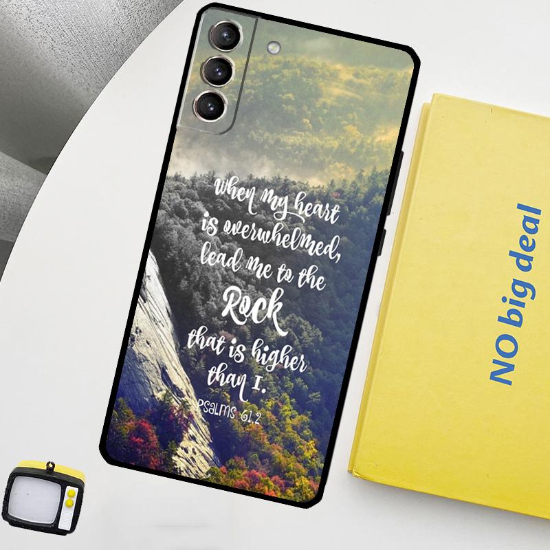 Christian Psalms Phone Case For Samsung Galaxy S25 S26 Ultra S20 S21 S22 S23 Plus S24 Ultra S10 S25 FE Cover