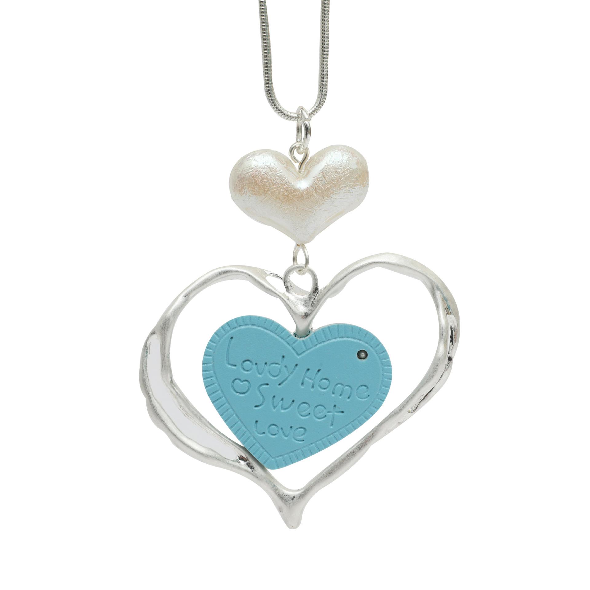 Exquisite Fashion Women S Sweater Chain Long Necklace Heart Shaped Simple Versatile Fashion Trend Metal