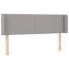 VidaXL Tête de Lit à LED Meuble de Chambre à Coucher Accessoire de Lit Double Tête de Cadre de Lit Intérieur Gris Clair 3122954