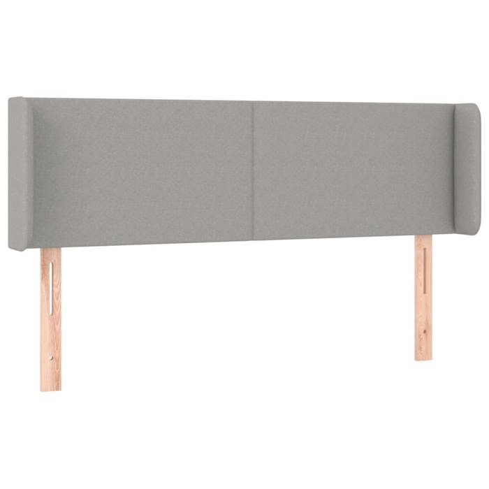 VidaXL Tête de Lit à LED Meuble de Chambre à Coucher Accessoire de Lit Double Tête de Cadre de Lit Intérieur Gris Clair 3122954