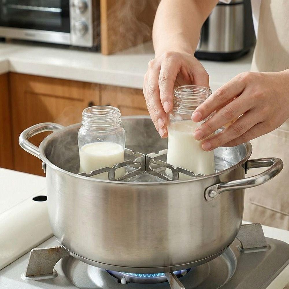 Compact Cross Steaming Rack Folding Stove Rack Portable Cooking Stand  Camping